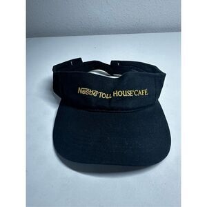Vintage Apollo Nestle Toll House Cafe Visor Cap Hat Adjustable Black